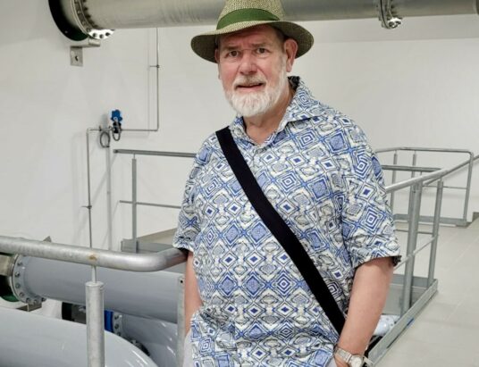 M. Porbeck im Wasserwerk Esloh (Foto_ Porbeck)