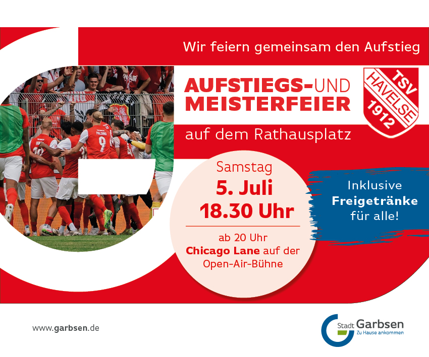 Große Aufstiegs- und Meisterfeier auf dem Rathausplatz
