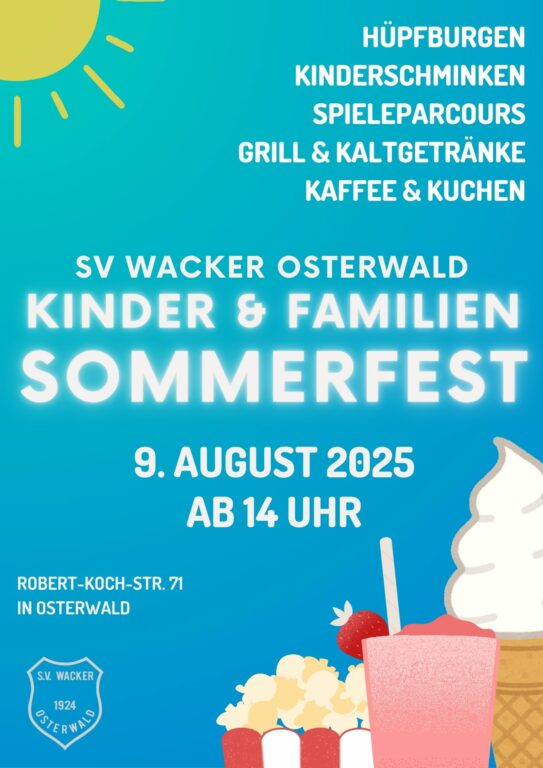 SV Wacker Osterwald lädt zum großen Familiensommerfest