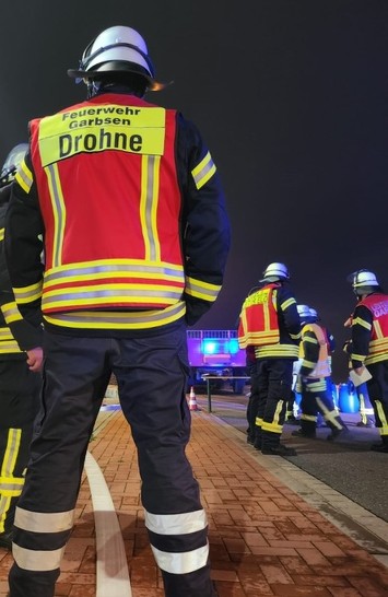 Stadtfeuerwehr Garbsen: Drohnenübung über der Europa-Allee