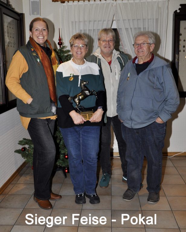 Weihnachtspreisschießen und Schießen um den Feise – Pokal beim Schützenverein Osterwald Unterende !