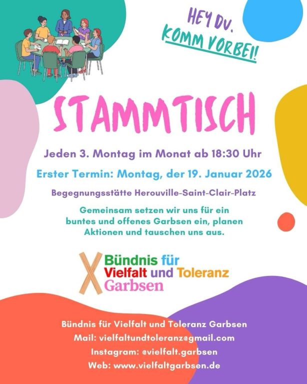 Ab jetzt monatlich: Das Bündnis für Vielfalt und Toleranz trifft sich zum Stammtisch