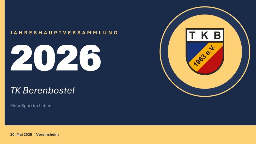 Jahreshauptversammlung 2026 – TK Berenbostel