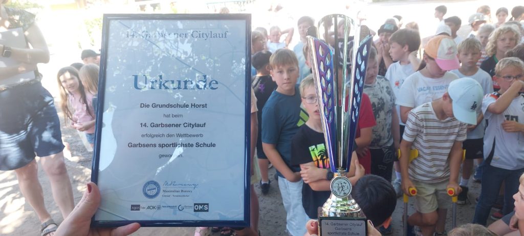 Grundschule Horst ist „Sportlichste Schule Garbsens“ – Neue Auszeichnung beim 14. Garbsener Citylauf